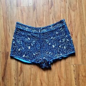 Beaded Coachella Festival Shorts